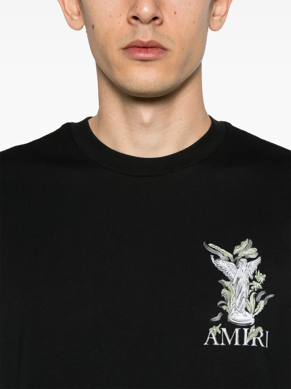 AMIRI T-shirt met Garden-print Zwart