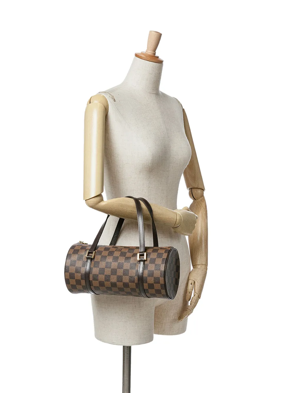 Louis Vuitton Pre-Owned 2003 Damier Ebene Papillon 26 handtas - Bruin