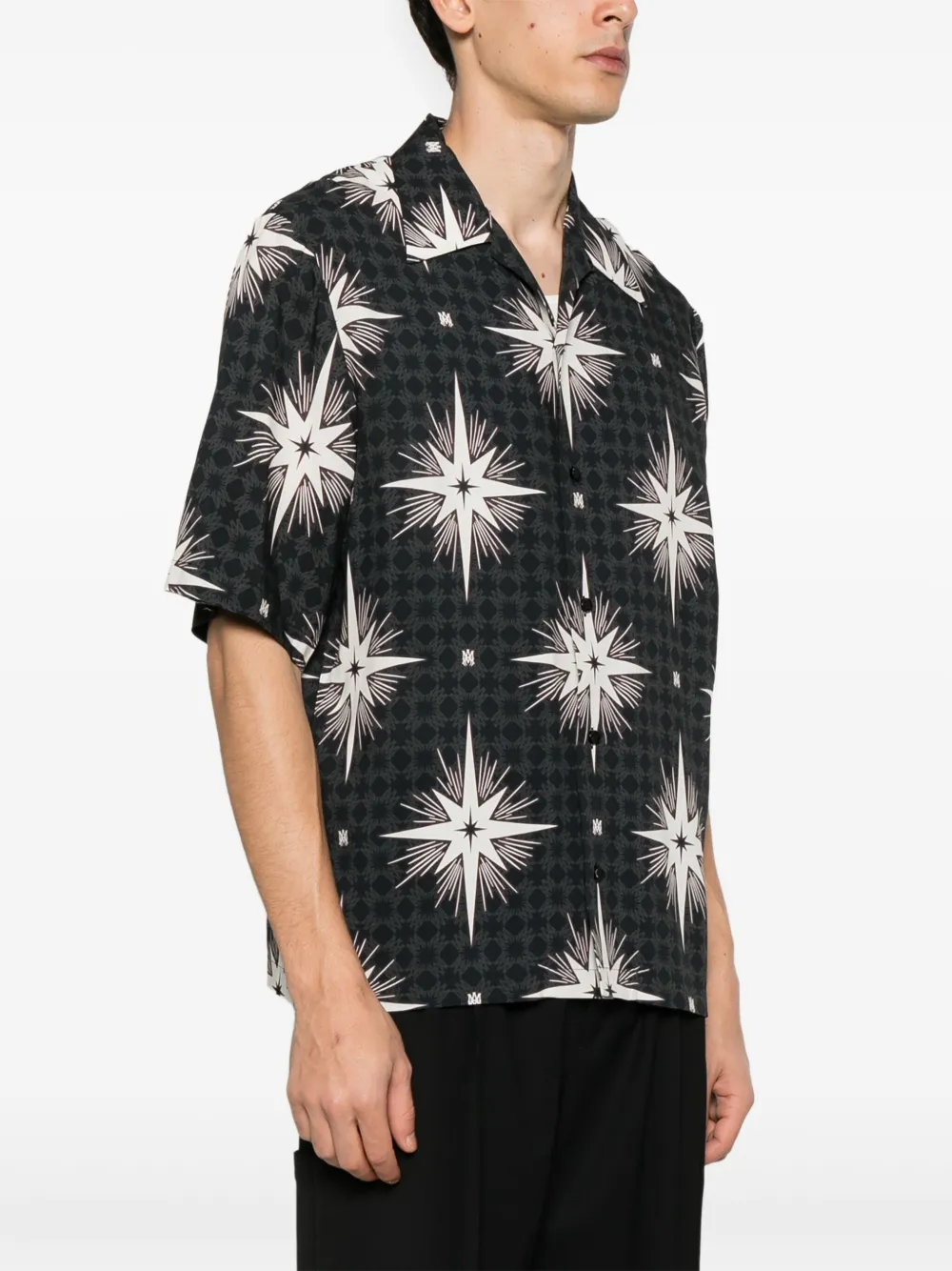 AMIRI Overhemd met monogramprint Zwart