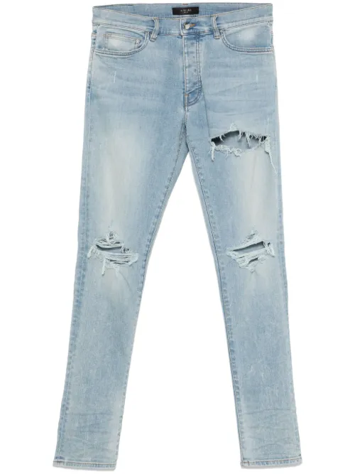 AMIRI jean à effet usé - Bleu - AMIRI - Modalova