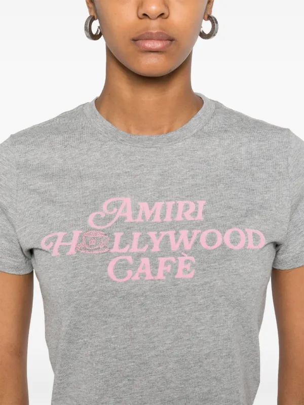 Tシャツ・カットソー AMIRI Hollywood Cafe Baby T-Shirt AMIRI Hollywood Café T-shirt | Grey | FARFETCH