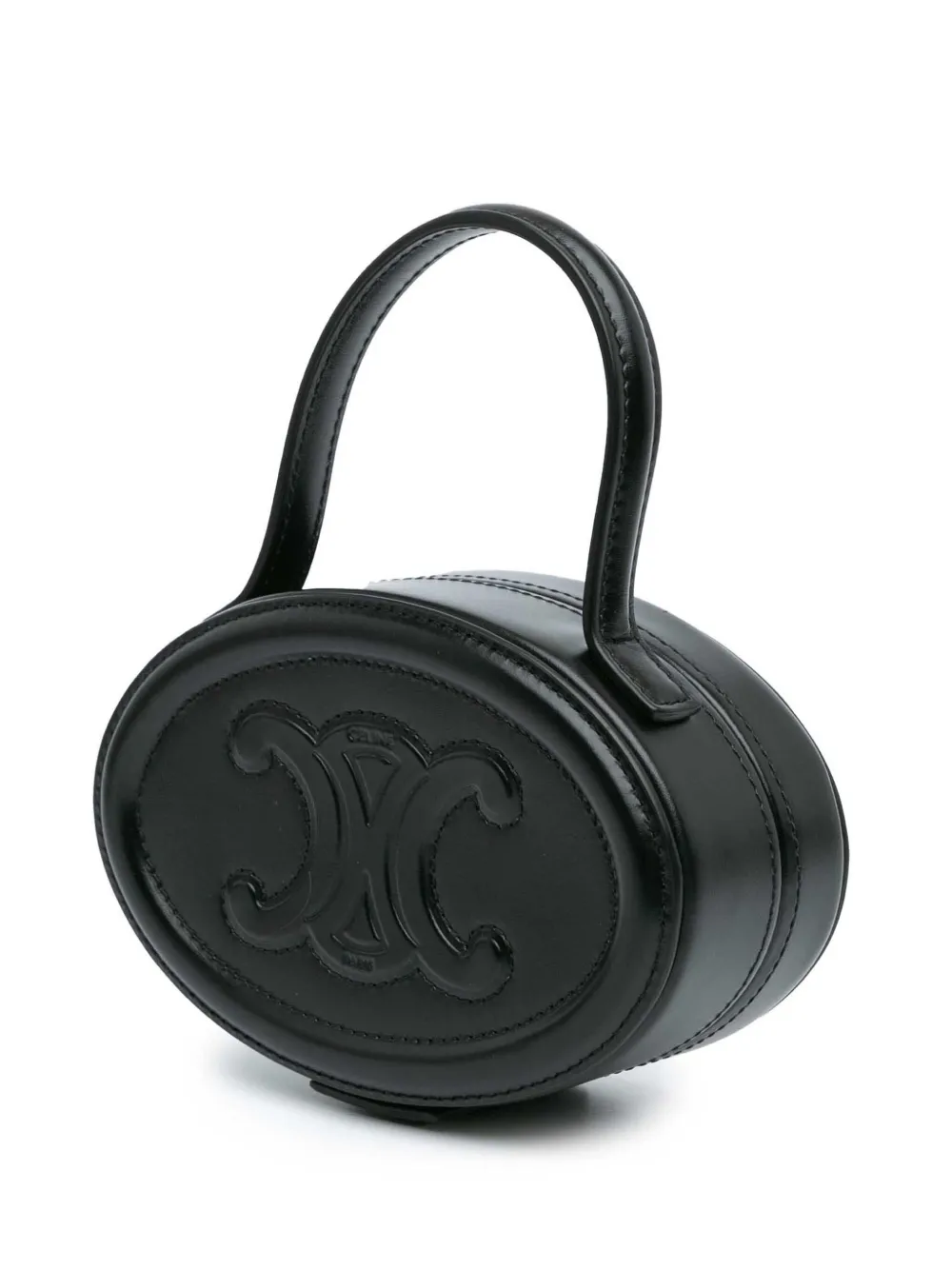 Céline Pre-Owned 2021 Calfskin Cuir Triomphe Oval Handbag