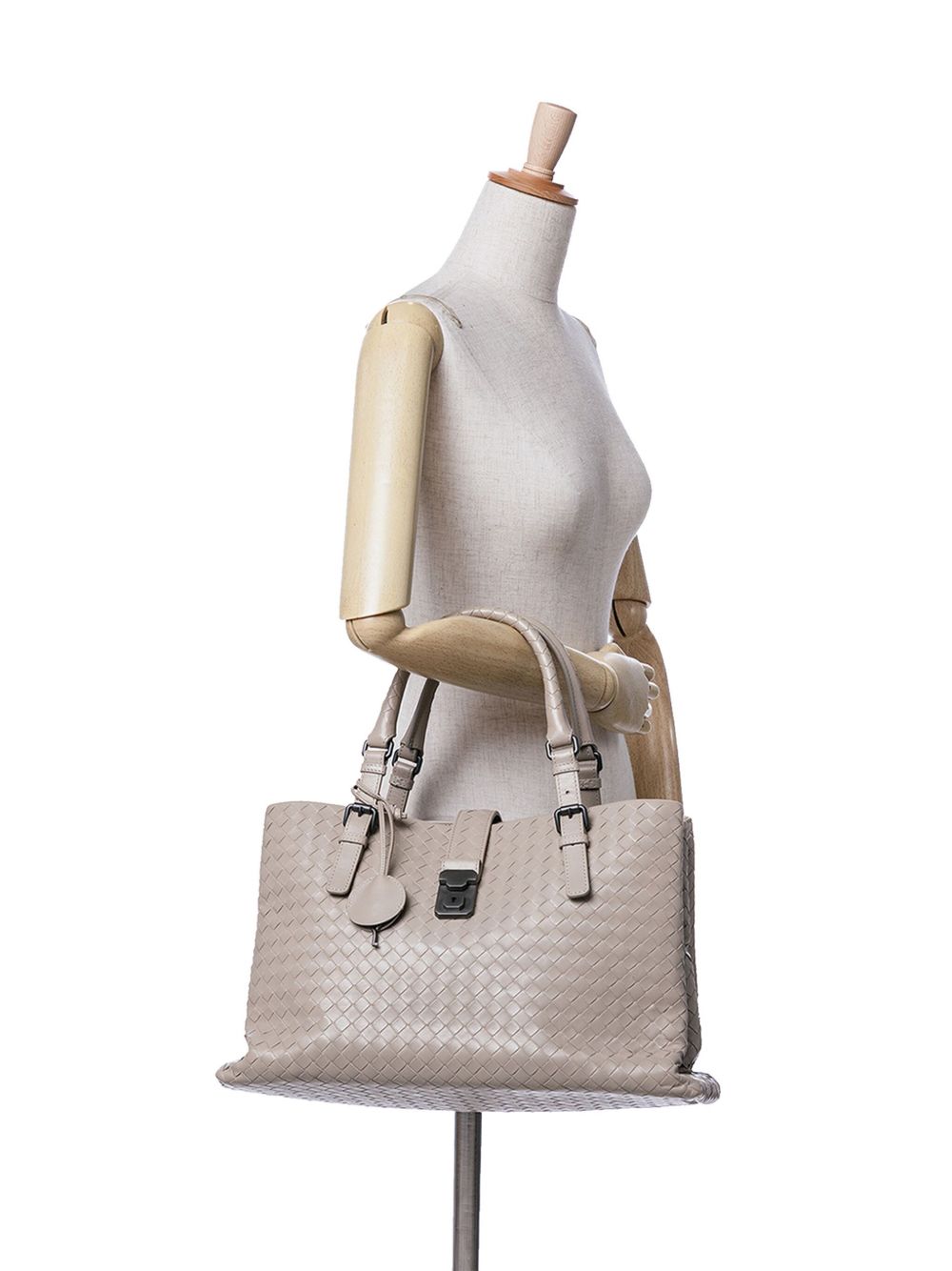 Bottega Veneta Pre-Owned 2012-2022 medium Nappa Intrecciato Roma shopper - Wit