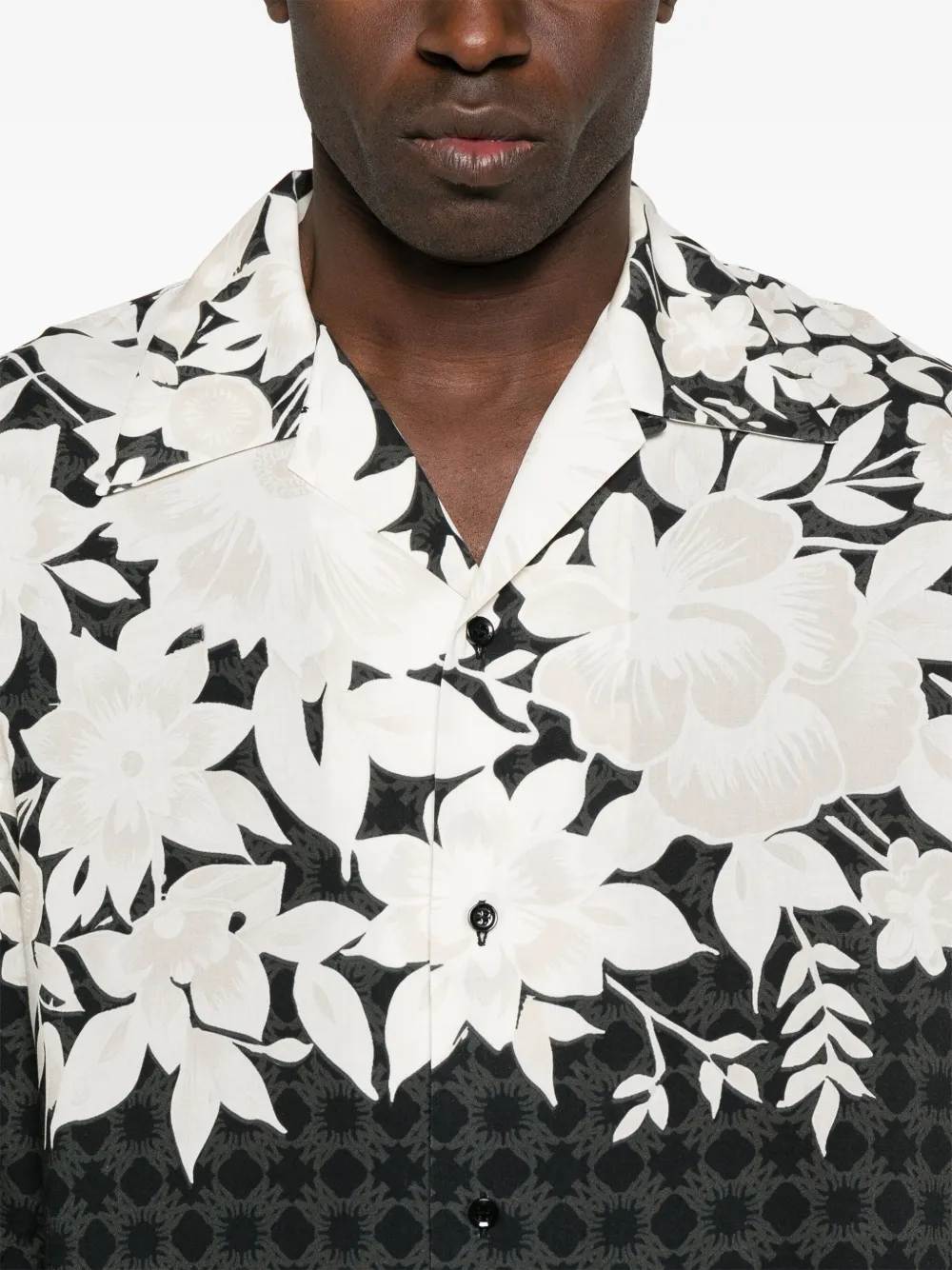 AMIRI Overhemd met bloemenprint Zwart