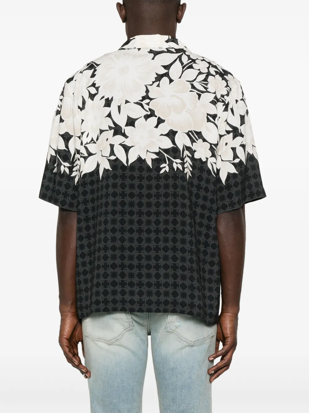 AMIRI Overhemd met bloemenprint Zwart