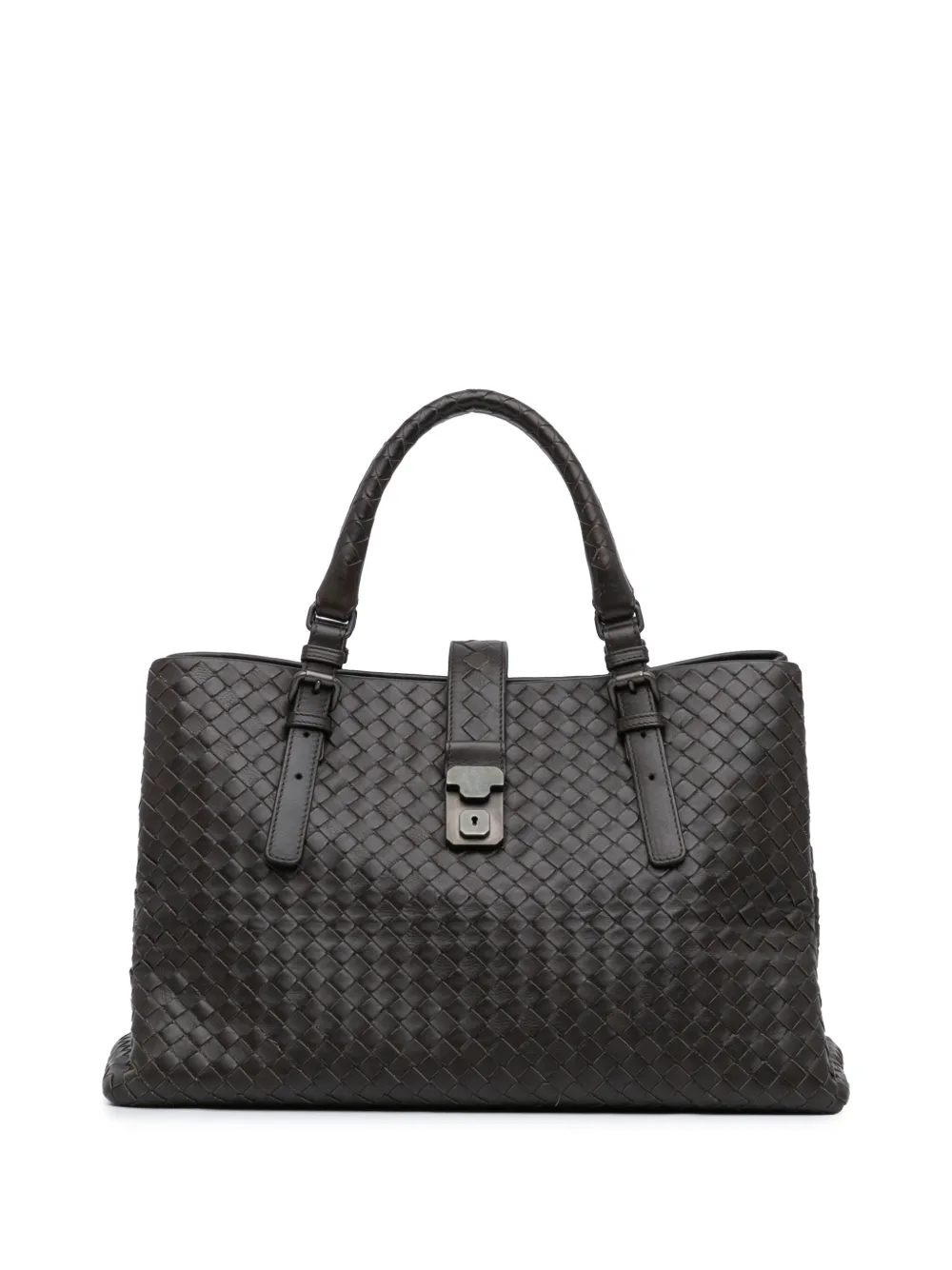 Bottega Veneta Pre-Owned 2012-2024 medium Nappa Intrecciato Roma shopper - Bruin