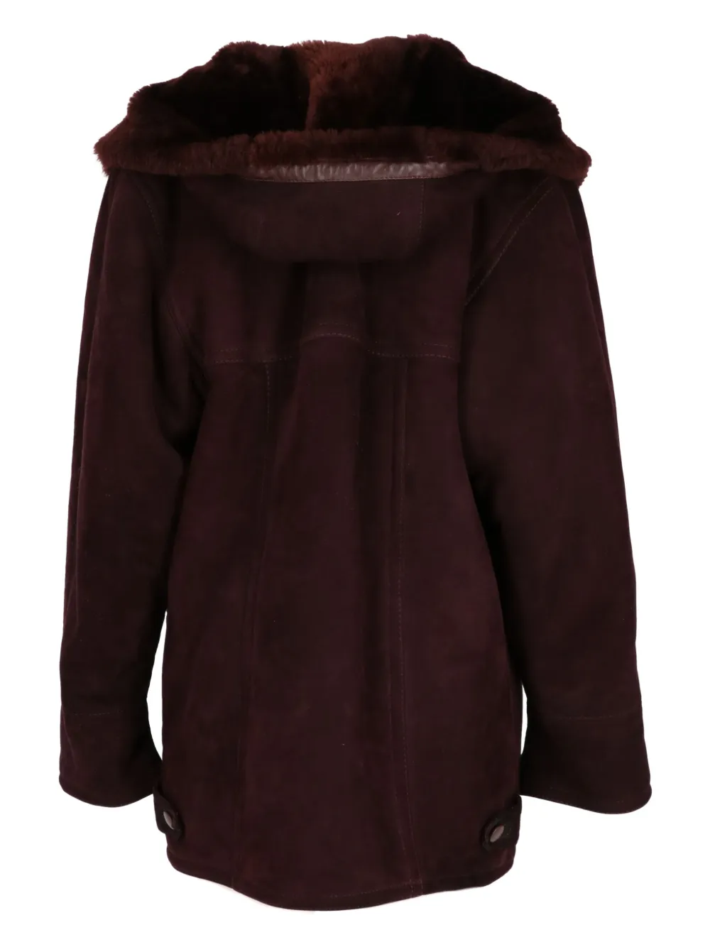 A.N.G.E.L.O. Vintage Cult 1990s shearling single-breasted coat - Bruin