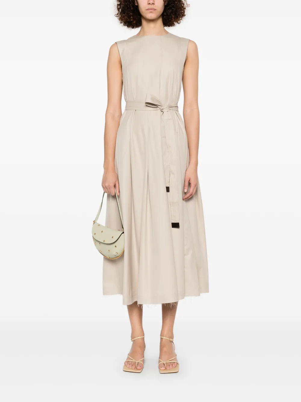 'S Max Mara Amina midi-jurk - Beige