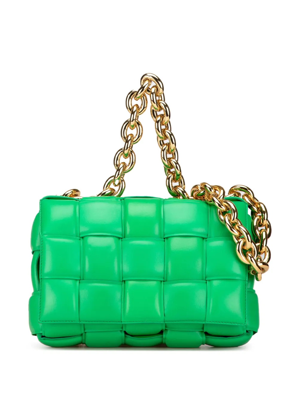 Bottega Veneta Pre-Owned bolsa satchel Nappa Intrecciato Padded Chain Cassette 2012-2023 | verde | Image 1