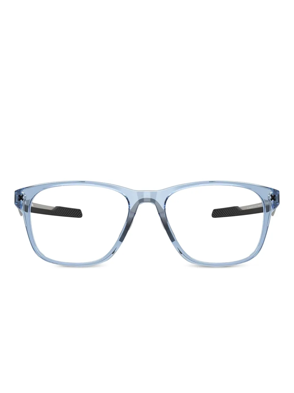 Oakley lunettes de vue à monture rectangulaire | bleu | Image 1