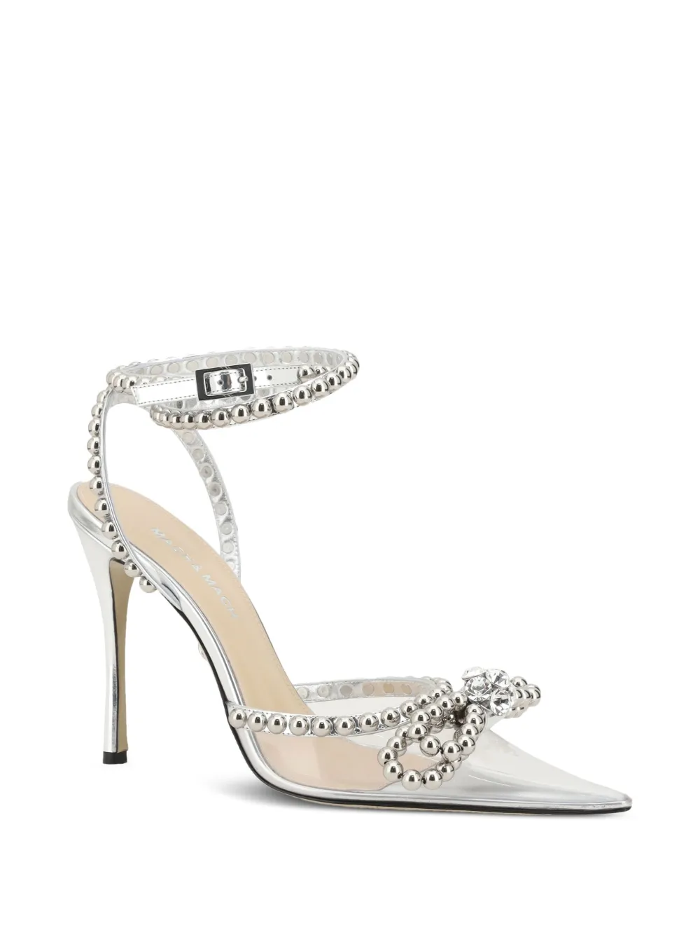 MACH & MACH Bow Embellished pumps - Zilver