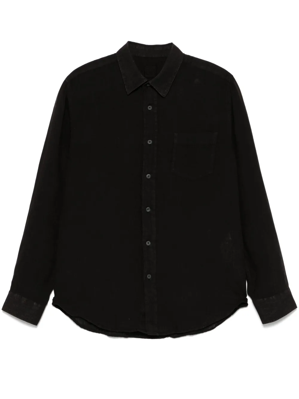 slub-textured shirt