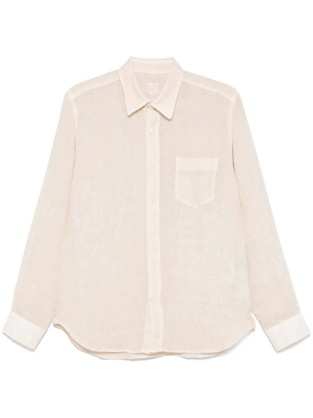 slub-textured shirt