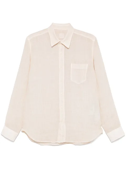 120% Lino slub-textured shirt