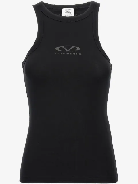 VETEMENTS logo-print tank top