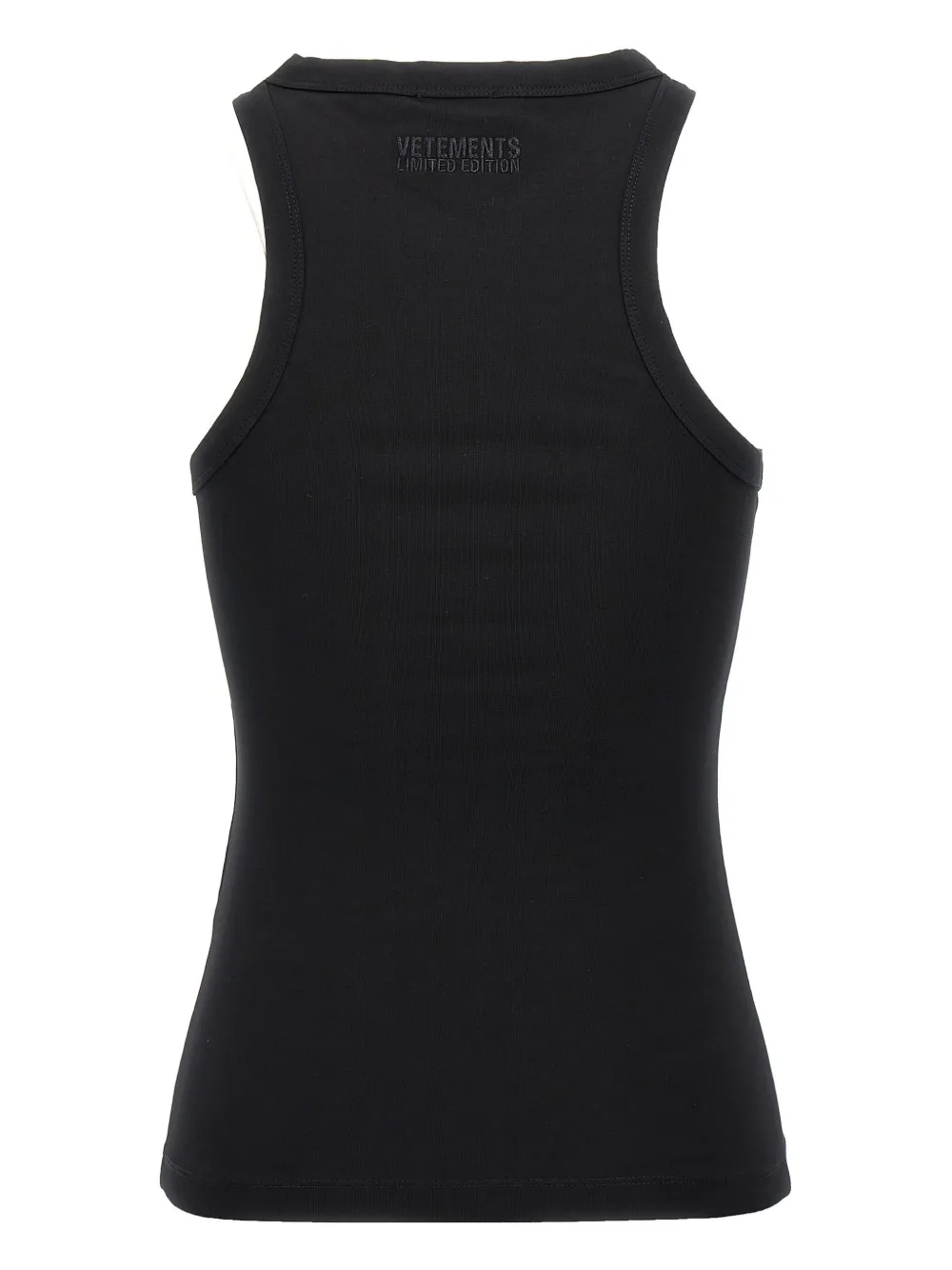 VETEMENTS Tanktop met logoprint - Zwart