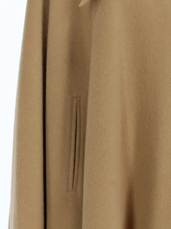Manteau-cape Vintage Années 60 Pour Fille - Taille 6-7 Ans - 100% Laine Grise - Style Caban - Occasion Très Bon état