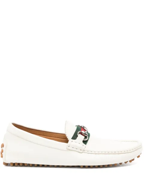 Gucci leather boat shoes
