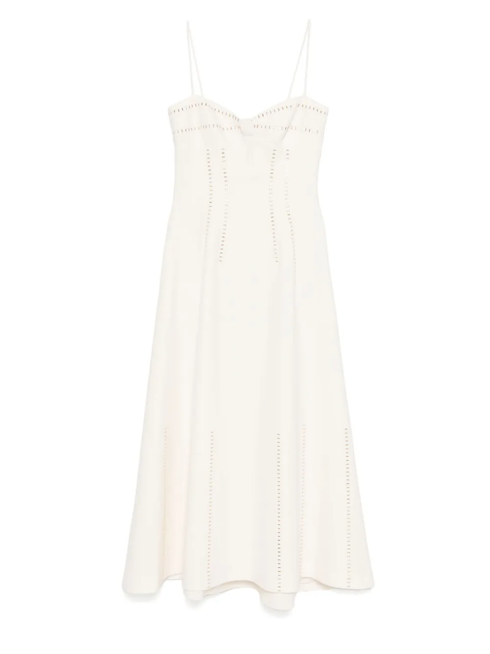 Elie Saab Jurk met studs OFF WHITE