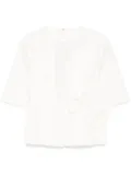 Elie Saab Poplin blouse - Neutrals