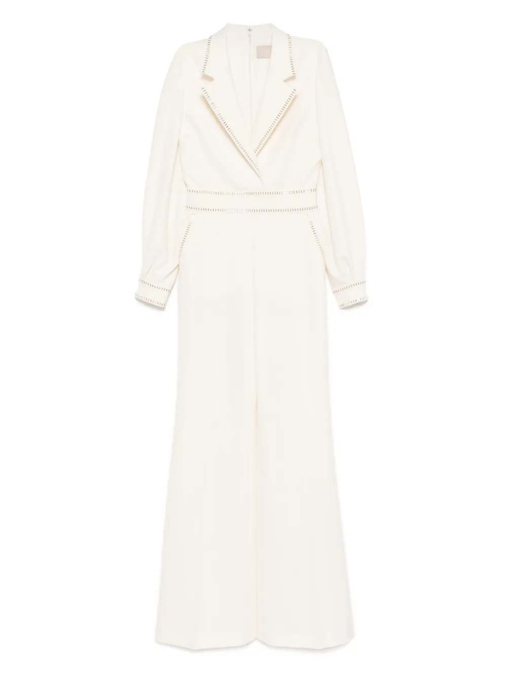 Elie Saab stud-embellished jumpsuit | White | Image 1