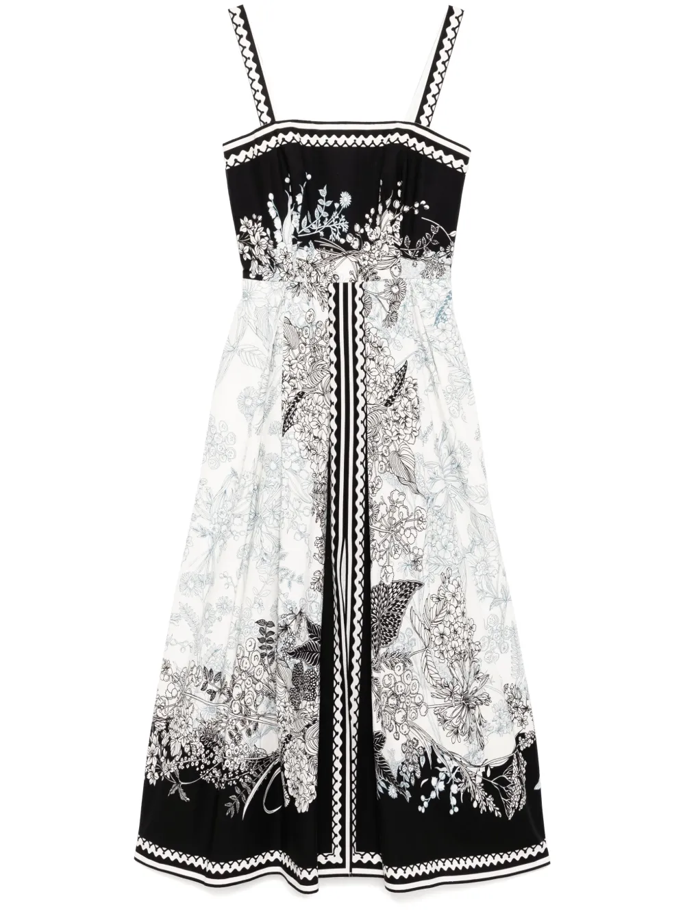 Elie Saab Jurk met print Zwart