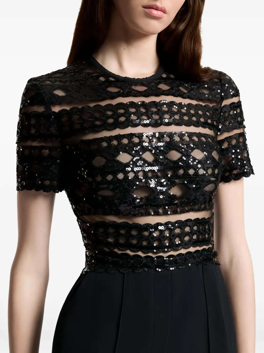 Elie Saab Cady jumpsuit Zwart