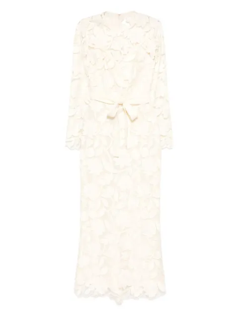 Elie Saab embroidered midi dress