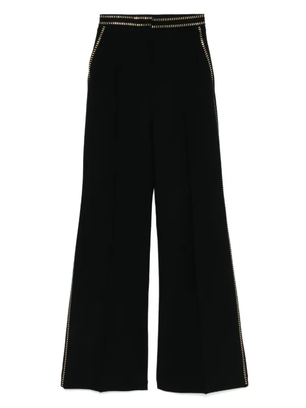 Elie Saab Stud Embellished Pants in Black