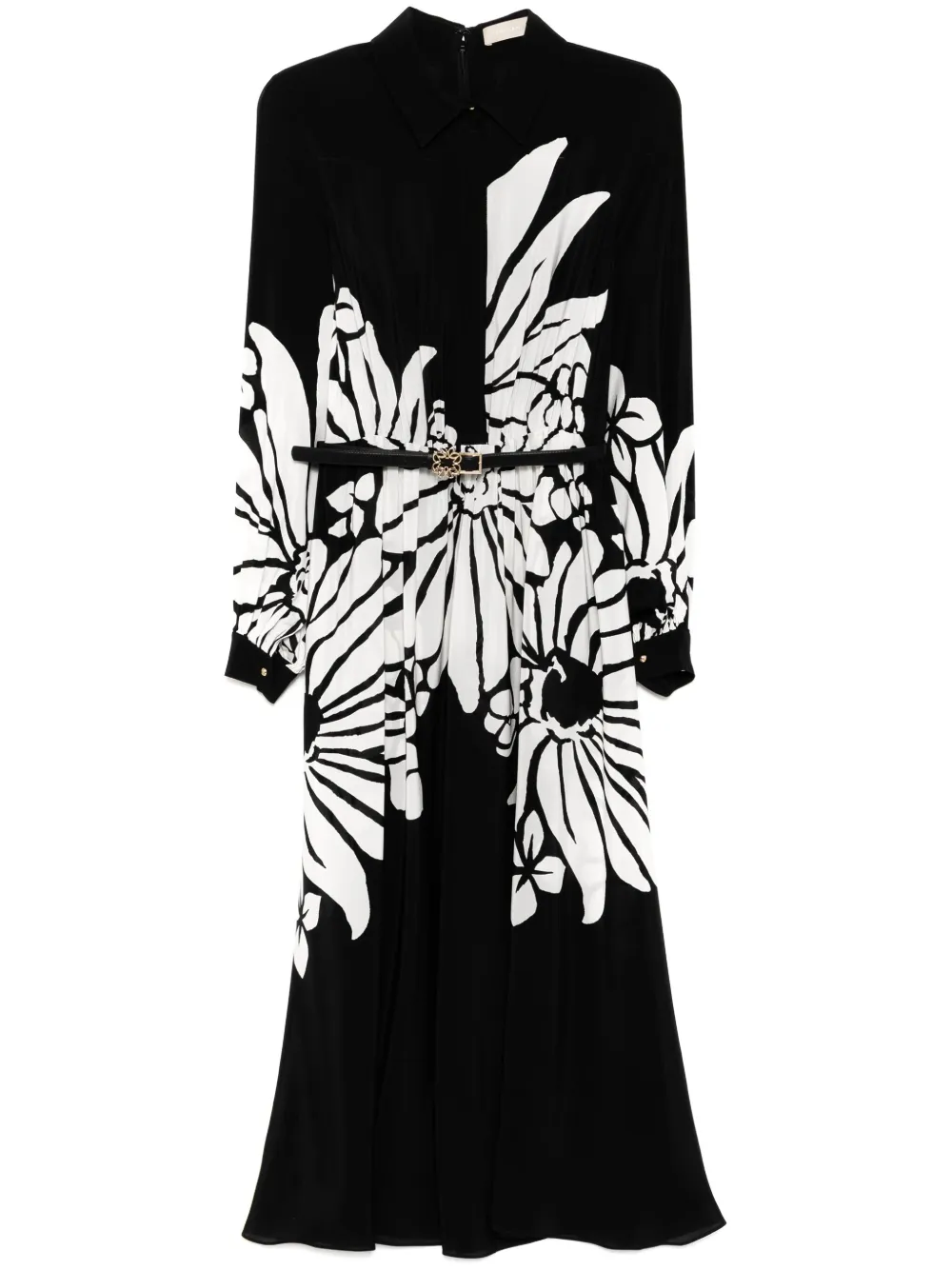 Elie Saab printed silk dress | Black | Image 1