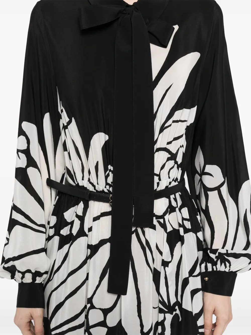 Elie Saab Zijden jurk Zwart