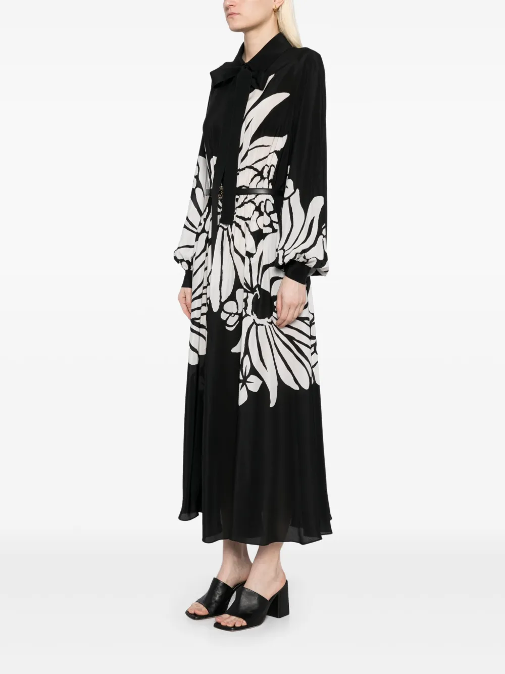 Elie Saab Zijden jurk Zwart