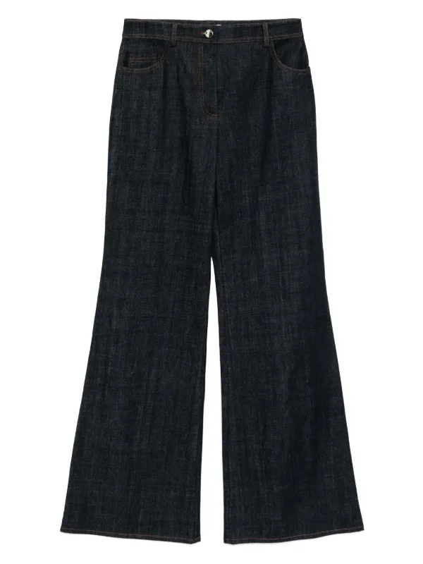 Elie Saab Flared Jeans in Blue