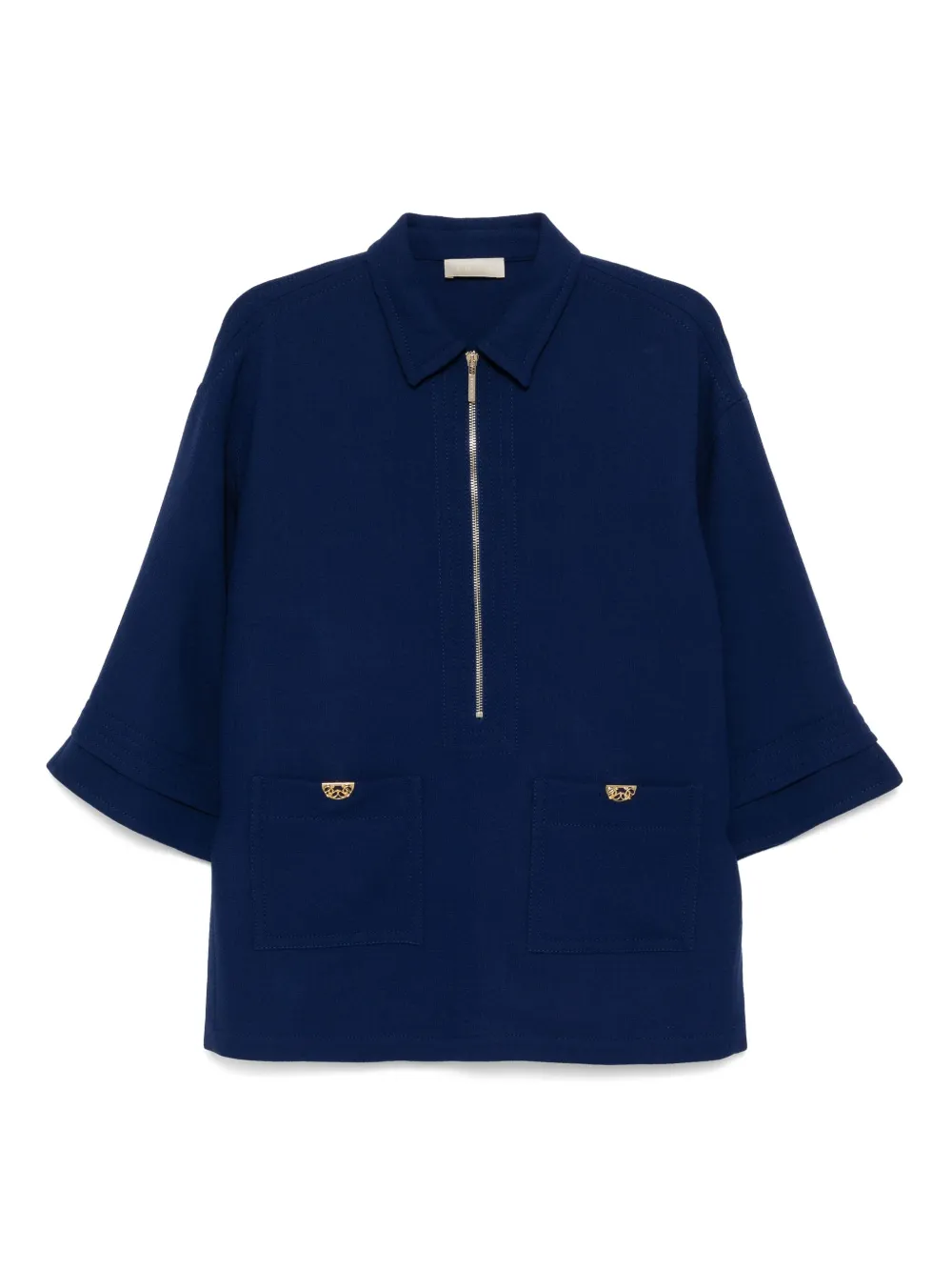 ELIE SAAB WOOL CREPE BLOUSE 