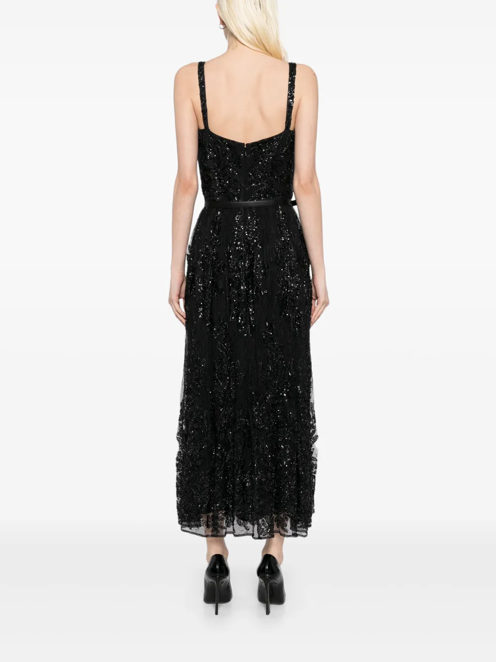 Elie Saab Kanten jurk Zwart