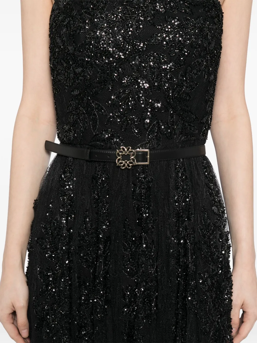 Elie Saab Kanten jurk Zwart