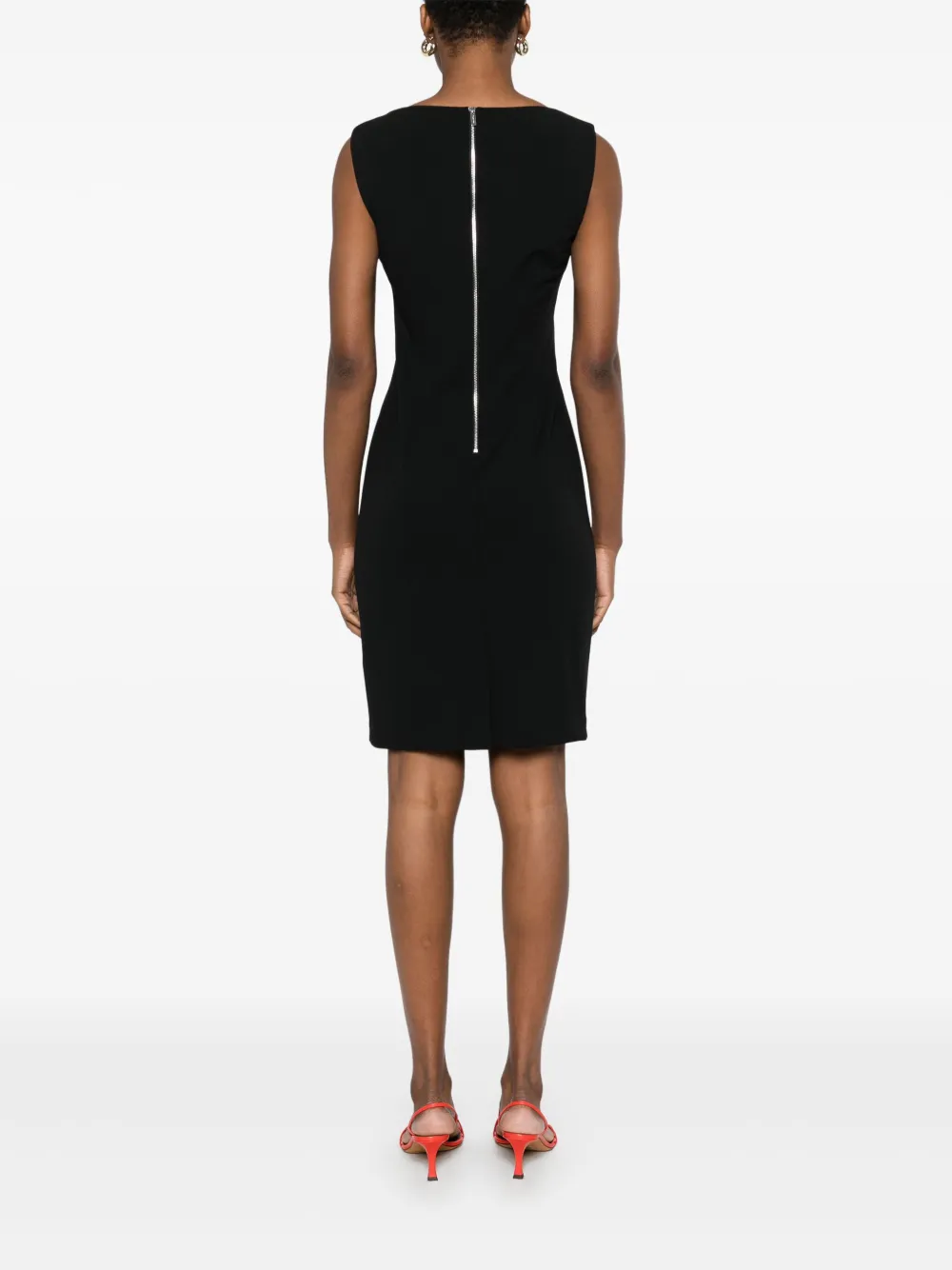 Calvin Klein Gesmockte mini-jurk Zwart