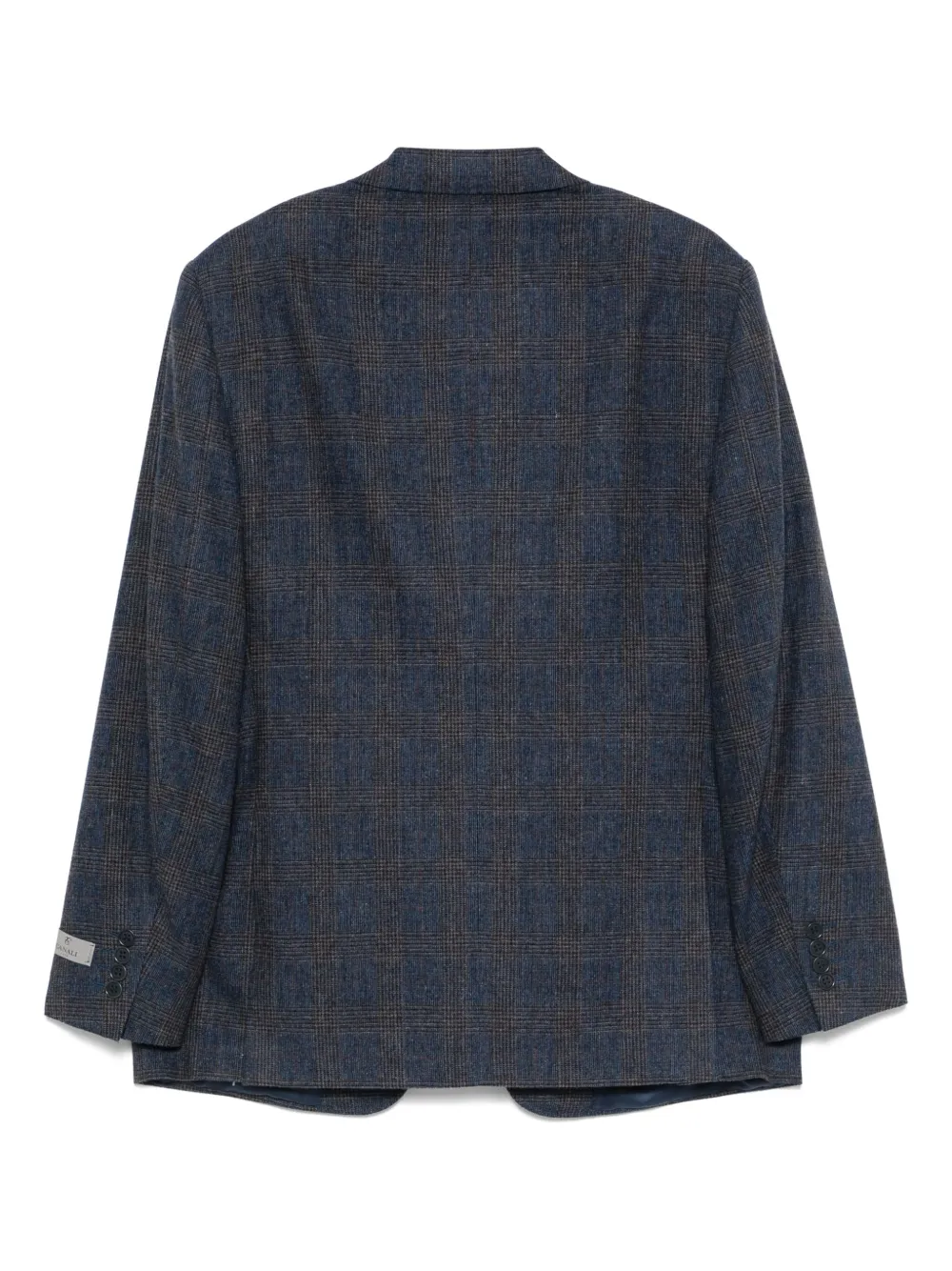 Canali Geruite blazer - Blauw