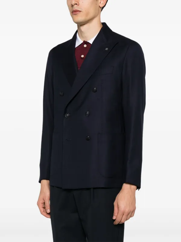 Tagliatore double-breasted Blazer | Blue | FARFETCH CA