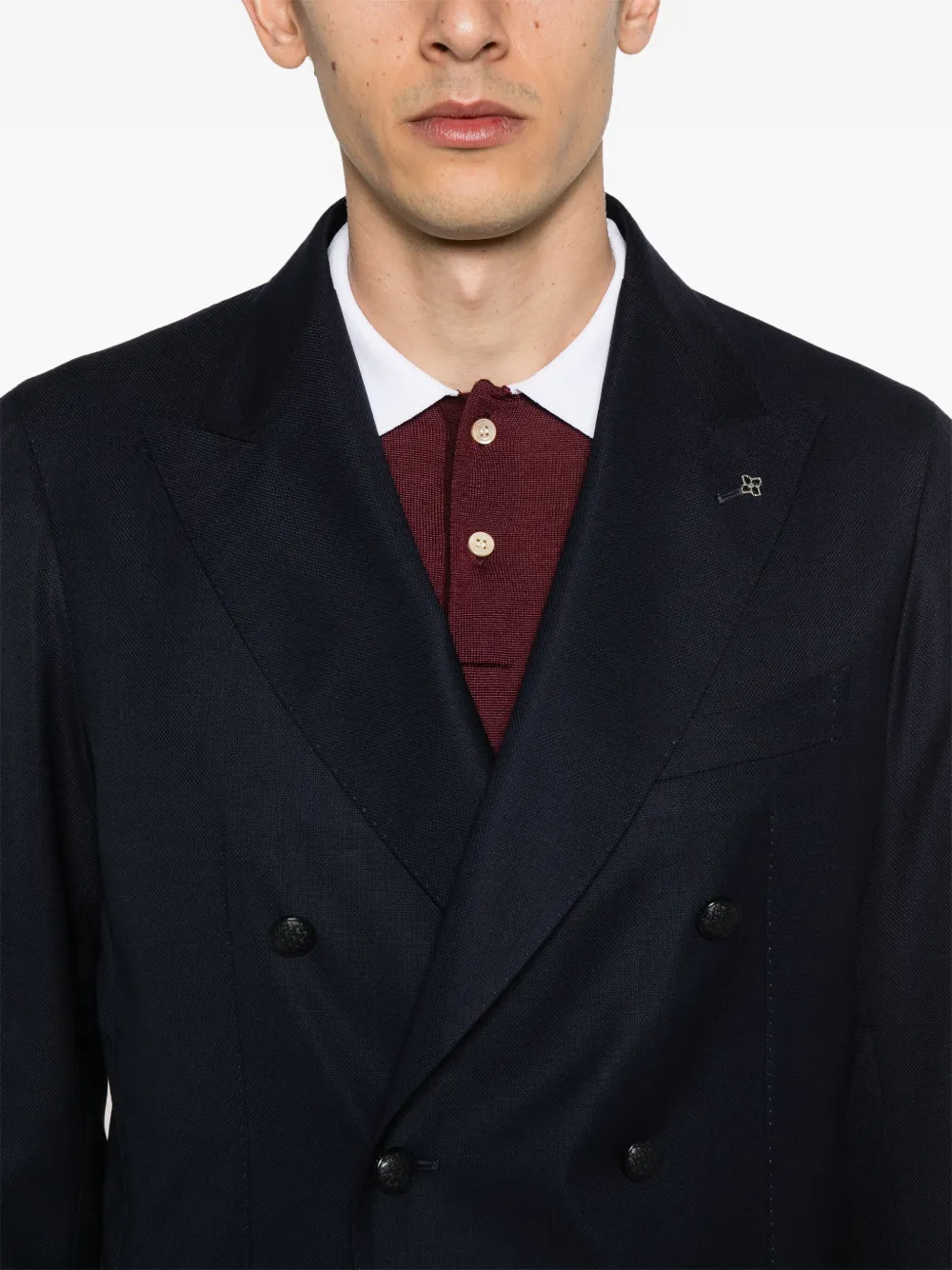 Tagliatore Blazer met dubbele rij knopen Blauw