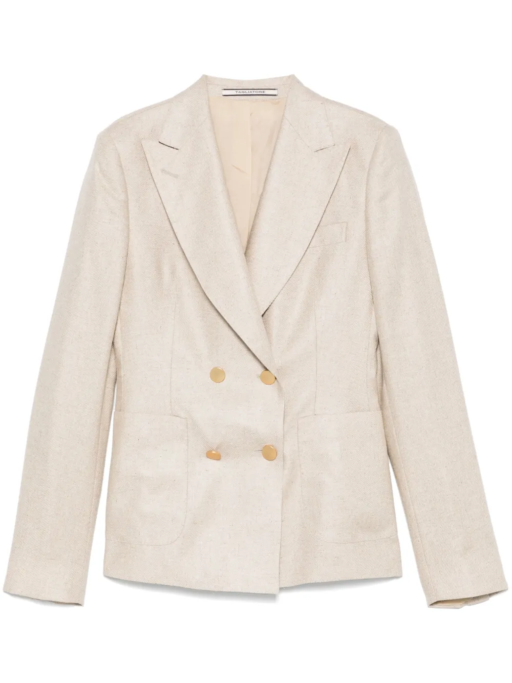 Tagliatore Blazer met dubbele rij knopen Beige