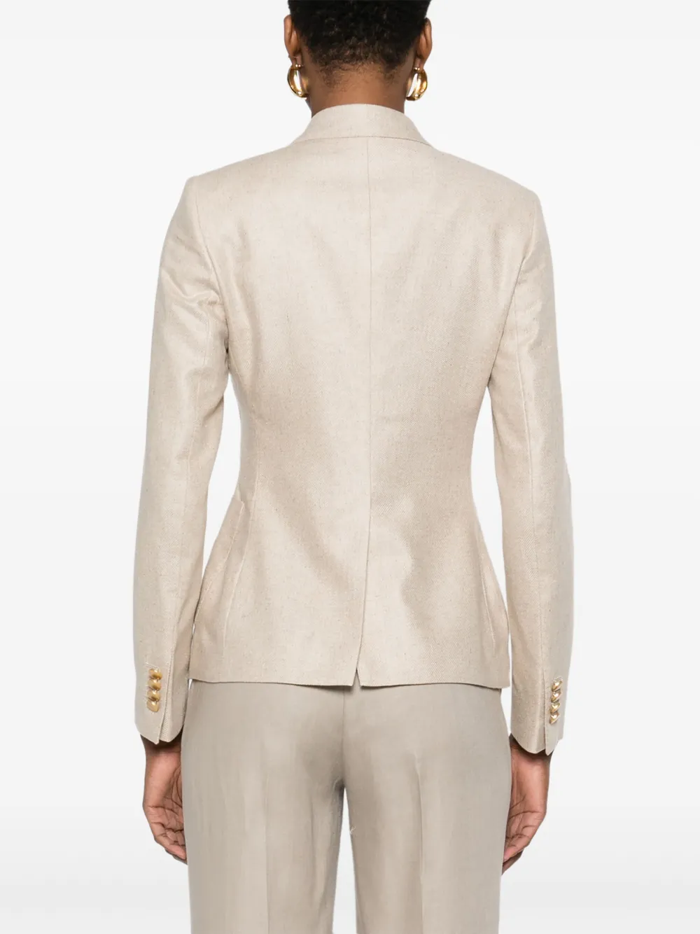 Tagliatore Blazer met dubbele rij knopen Beige