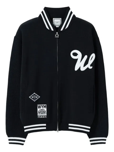 Wooyoungmi ribbed-knit varsity jacket