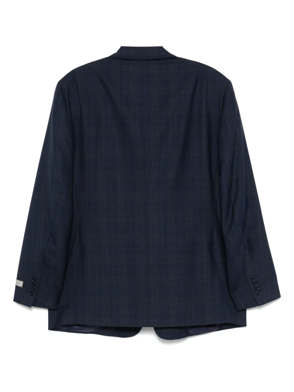 Canali Geruite blazer - Blauw