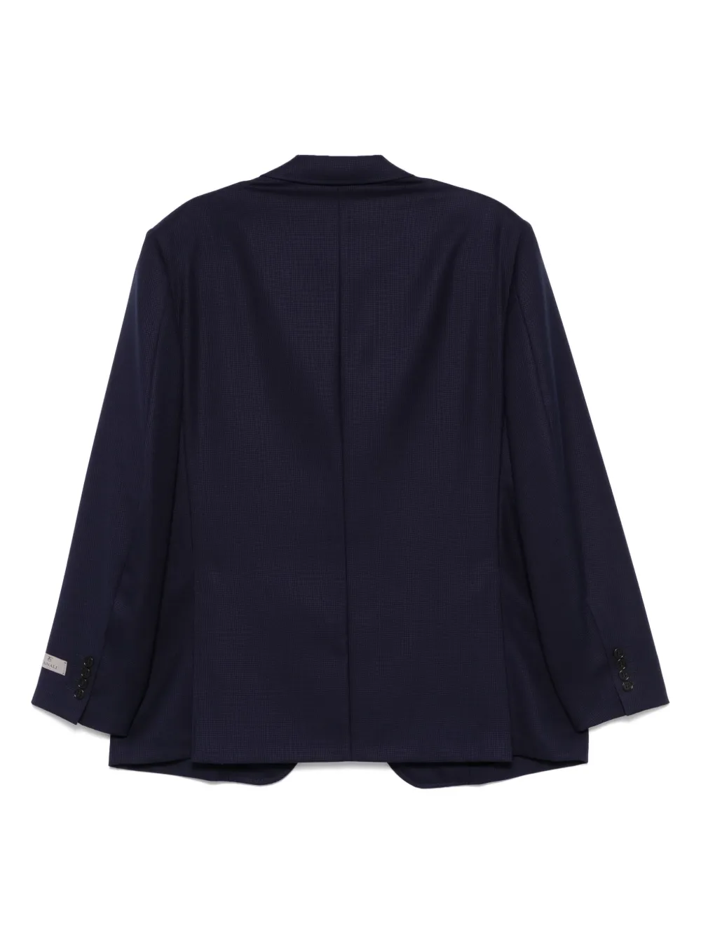 Canali Blazer met jacquard - Blauw