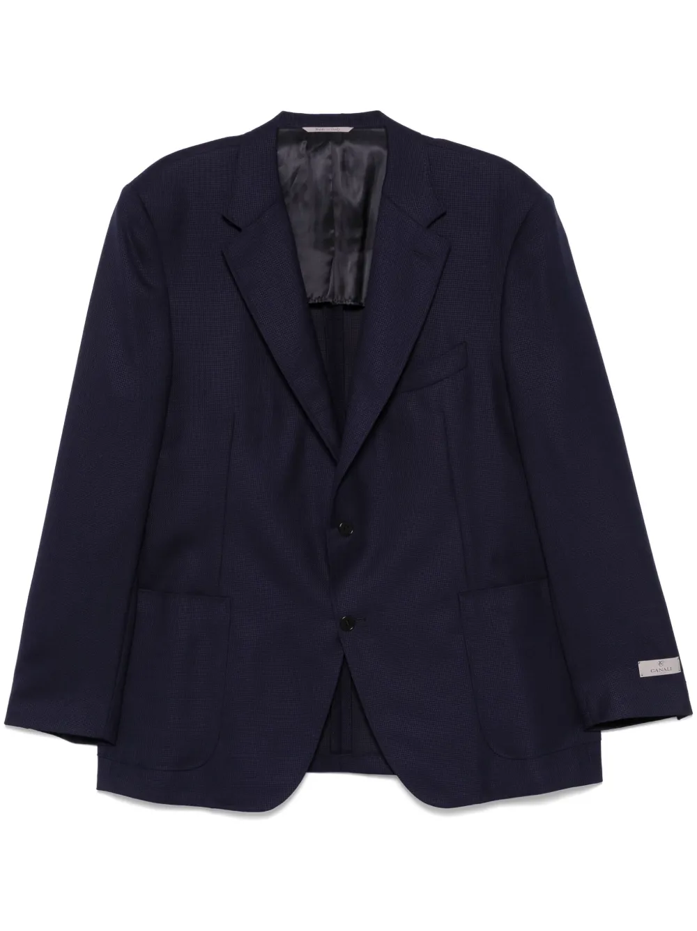 Canali Blazer met jacquard Blauw
