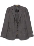 Canali check-pattern blazer - Grey