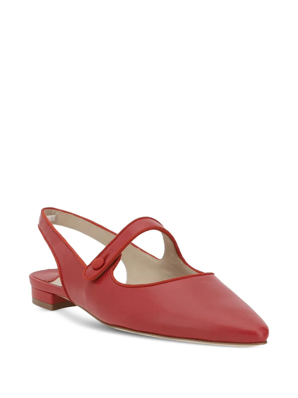 Manolo Blahnik Campariflatsli ballerina's - Rood