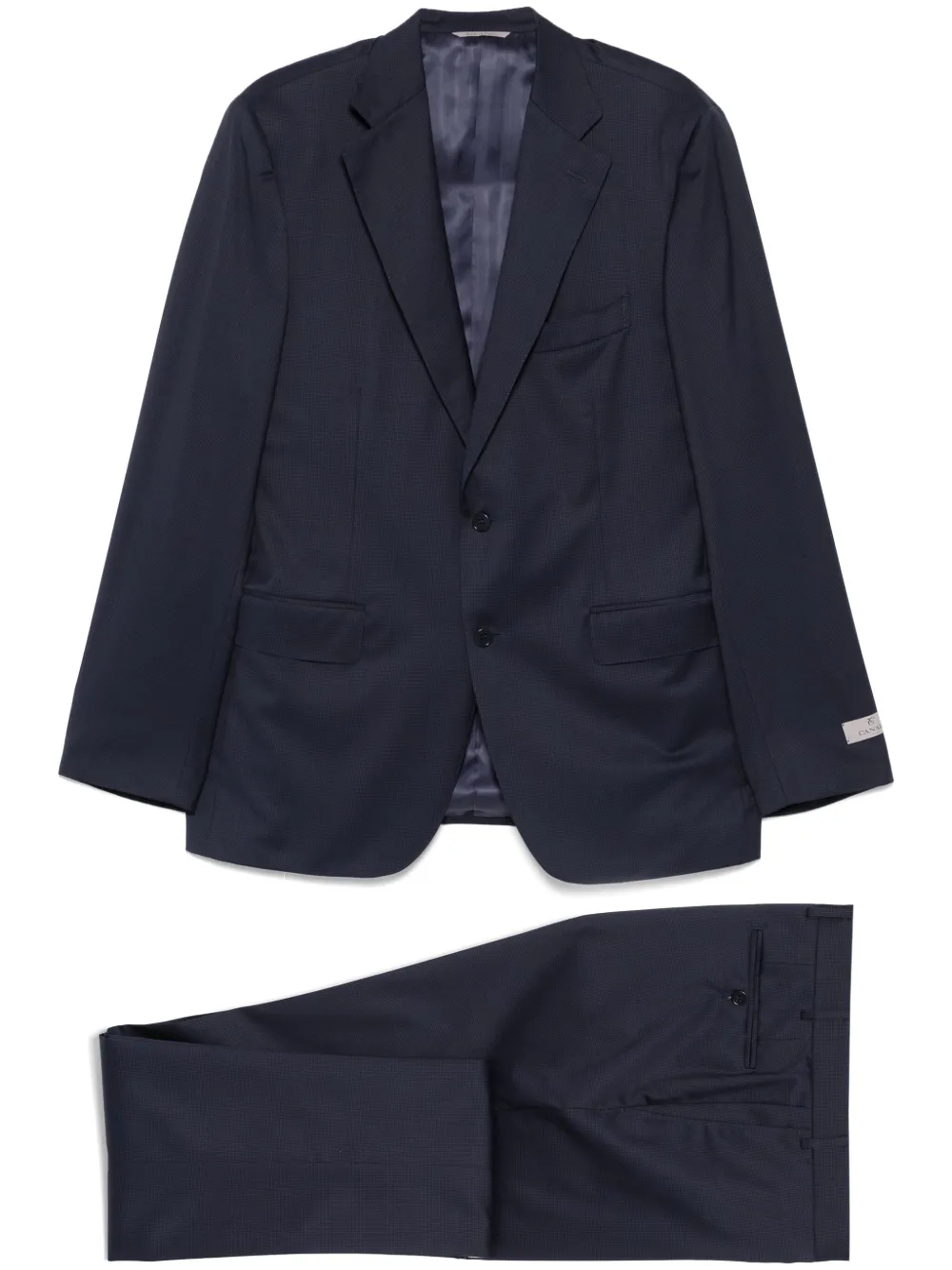 Canali mini check-pattern suit | Blue | Image 1