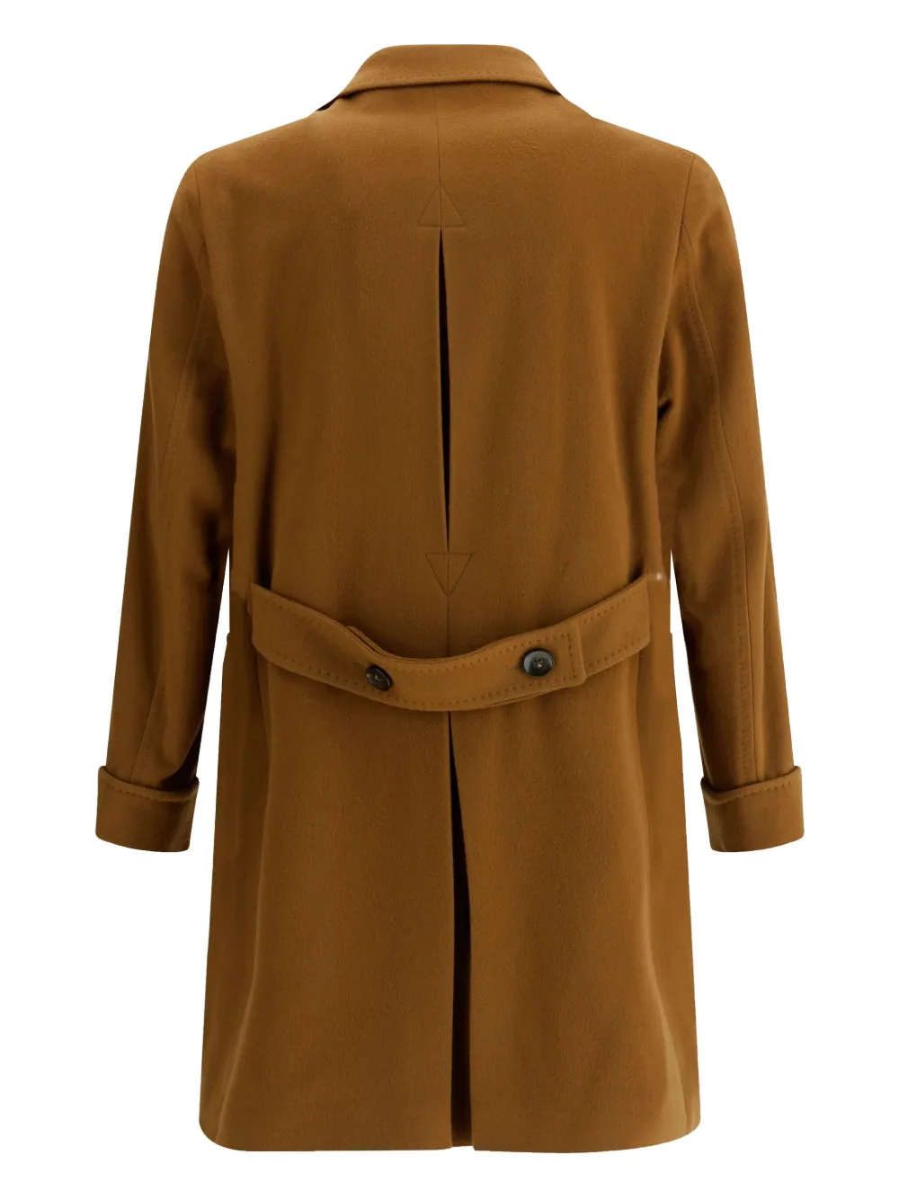 GI CAPRI double breasted coat - Bruin